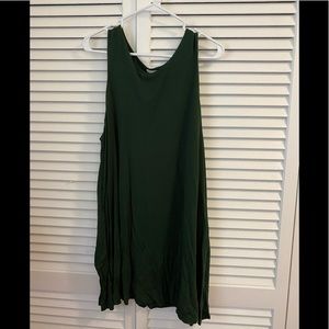 H&M Basic Forest Green Trapeze Dress (SZ L)